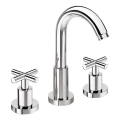 Sapho - 3-huls håndvaskarmatur AXIA RETRO 23,8 cm, poleret krom