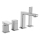 Sapho - 4-huls badekararmatur TURSI, poleret krom