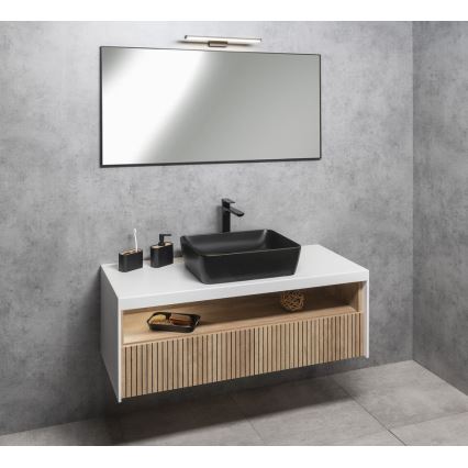 Sapho - AROWANA spejl i ramme 50x80 mat sort