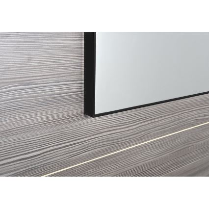 Sapho - AROWANA spejl i ramme 50x80 mat sort