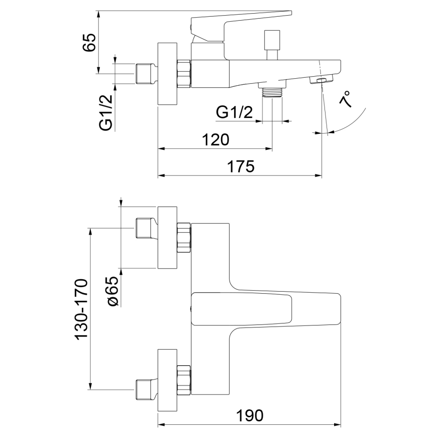 Sapho - Badekarbatteri TURSI mat sort