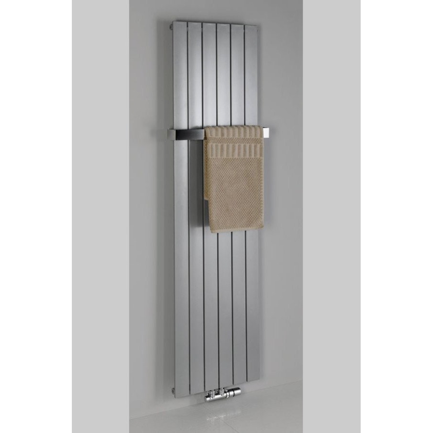 Sapho - Badeværelsesradiator COLONNA 180x30 cm sølv