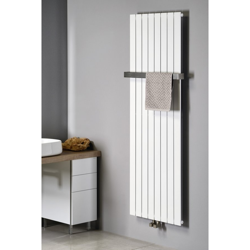 Sapho - Badeværelsesradiator COLONNA 614W/230V 29x180 cm hvid