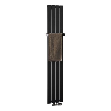Sapho - Badeværelsesradiator COLONNA 614W/230V 29x180 cm sort