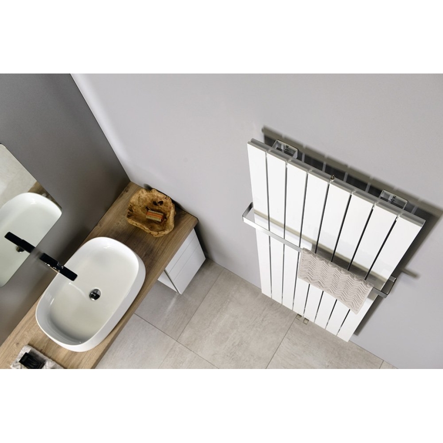 Sapho - Badeværelsesradiator COLONNA 910W/230V 45x180 cm hvid