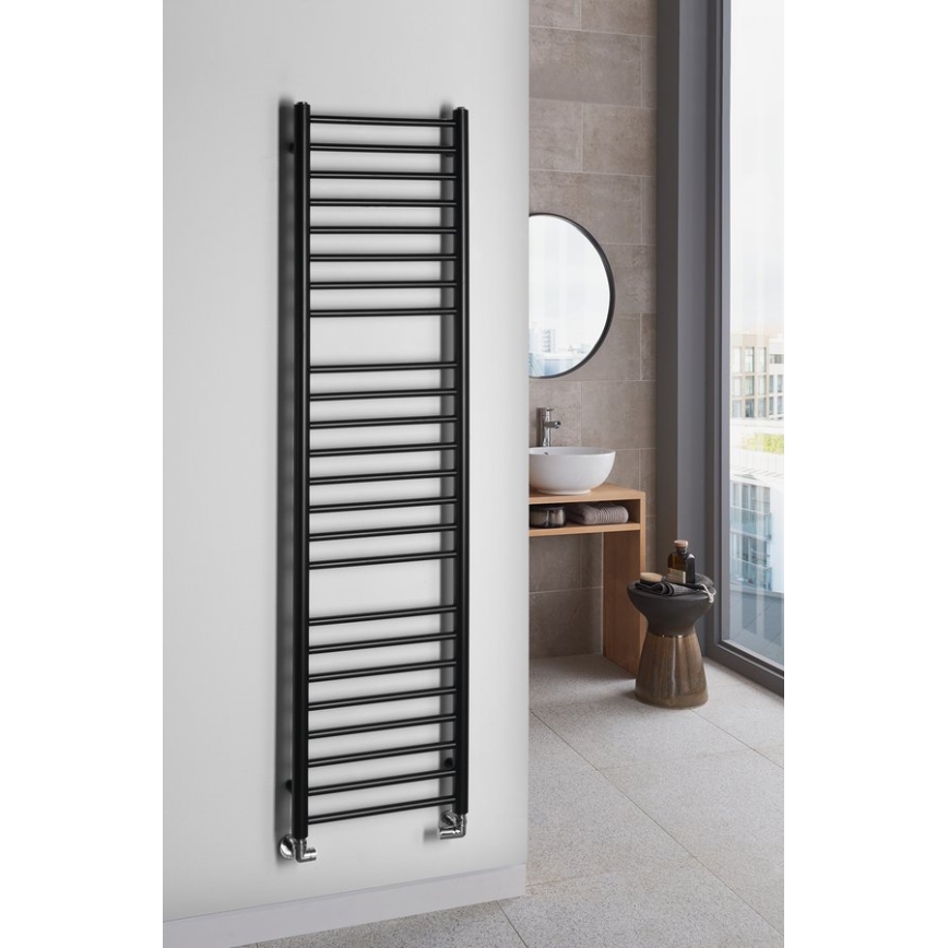 Sapho - Badeværelsesradiator DINA 156x40 cm mat sort