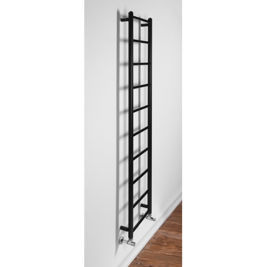 Sapho - Badeværelsesradiator DINA 168x35 cm mat sort