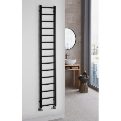 Sapho - Badeværelsesradiator DINA 174x30 cm mat sort