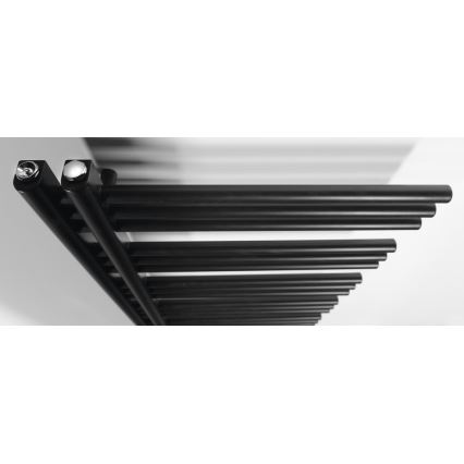 Sapho - Badeværelsesradiator DORLION 400 W 50x120x50 cm mat sort