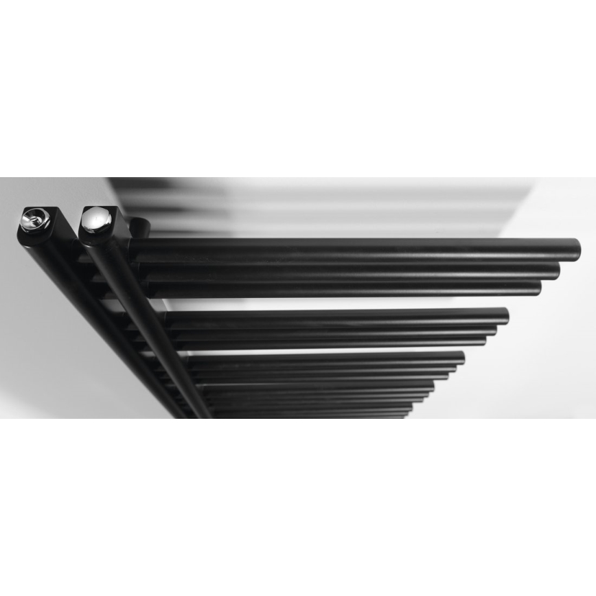 Sapho - Badeværelsesradiator DORLION 400 W 50x120x50 cm mat sort