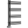 Sapho - Badeværelsesradiator DORLION 90x50 cm mat sort