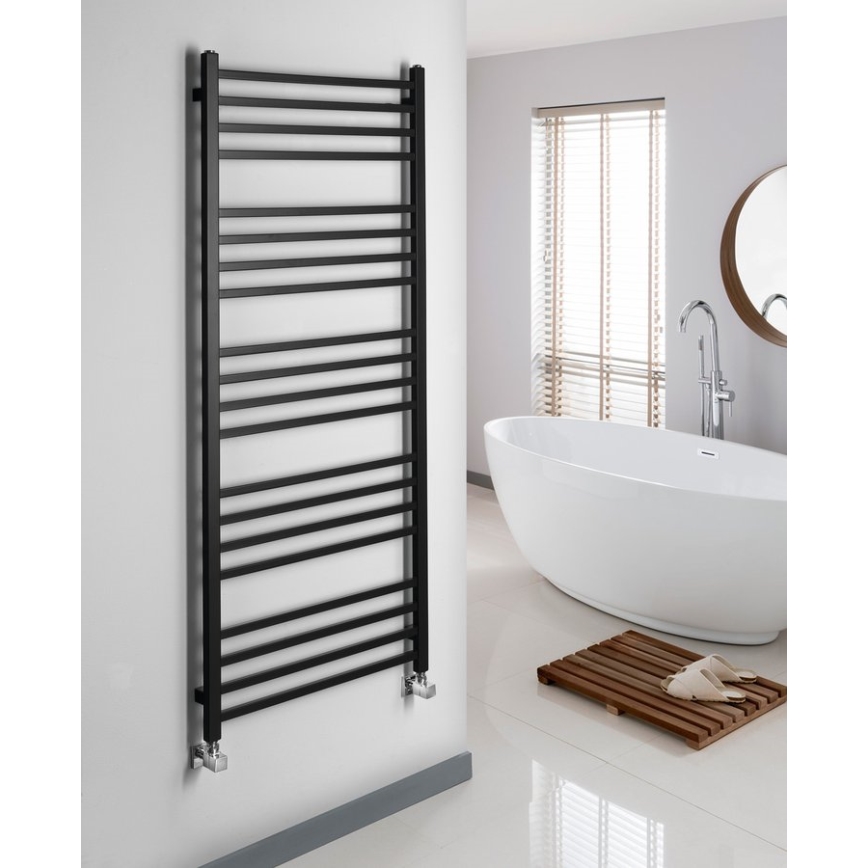 Sapho - Badeværelsesradiator METRO 151x60 cm mat sort