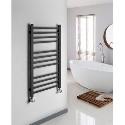 Sapho - Badeværelsesradiator METRO 89x45 cm mat sort