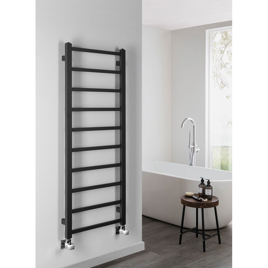 Sapho - Badeværelsesradiator METRO DOS 114x40 cm mat sort