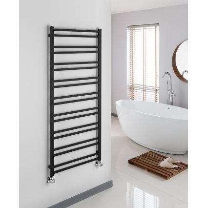 Sapho - Badeværelsesradiator METRO DOS 143x55 cm mat sort
