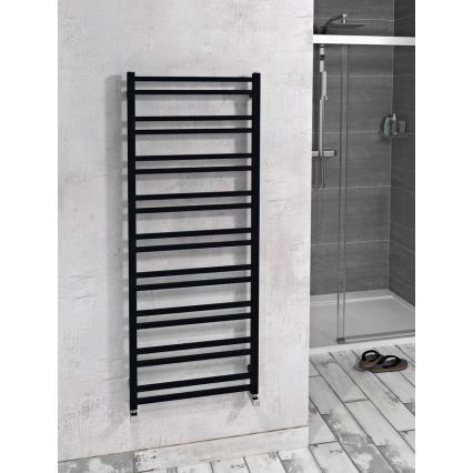 Sapho - Badeværelsesradiator METRO DOS 143x55 cm mat sort