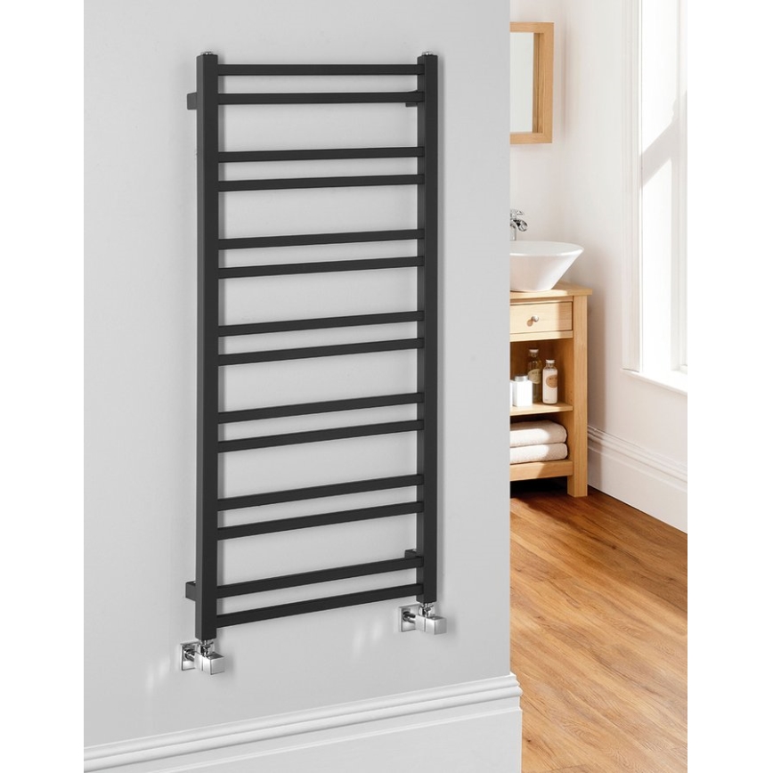 Sapho - Badeværelsesradiator METRO DOS 343W 50x110 cm mat sort