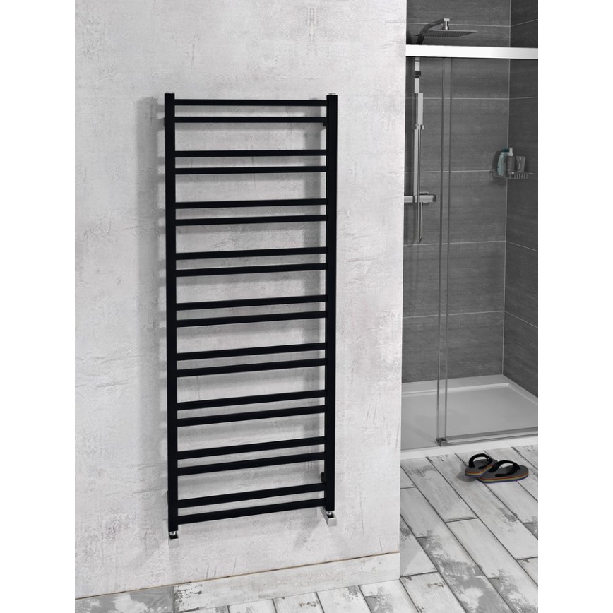 Sapho - Badeværelsesradiator METRO DOS 476W/230V 55x143 cm mat sort