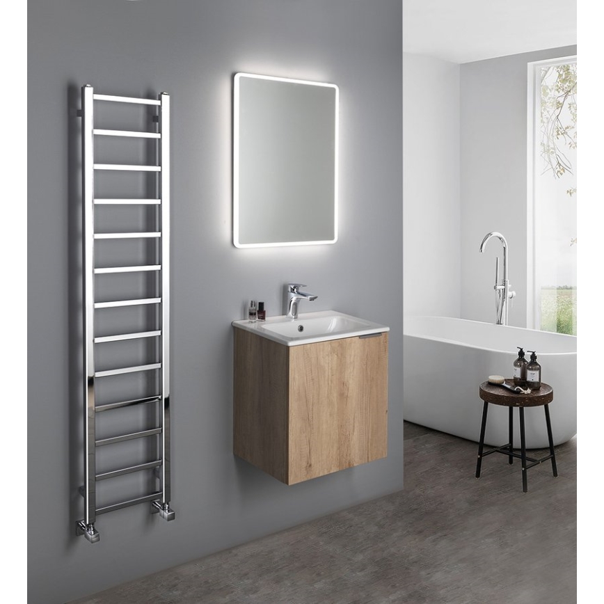 Sapho - Badeværelsesradiator METRO LIGHT 150x30 cm poleret krom