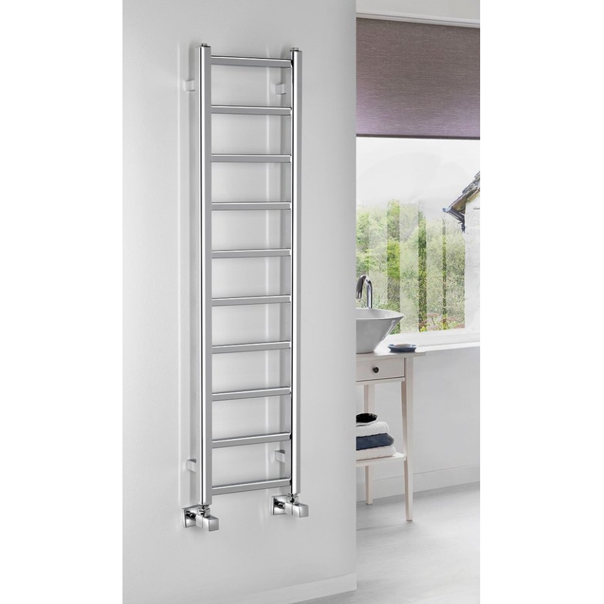 Sapho - Badeværelsesradiator METRO LIGHT 211W/230V 30x114 cm blankpoleret krom