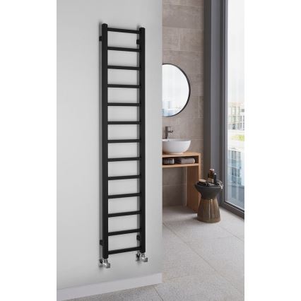 Sapho - Badeværelsesradiator METRO LIGHT 276W 30x150 cm mat sort