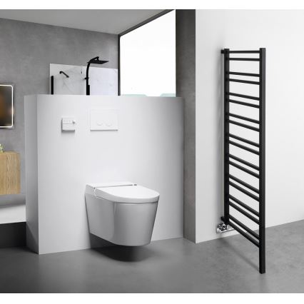 Sapho - Badeværelsesradiator METRO SPACE 525W 55x143 cm mat sort