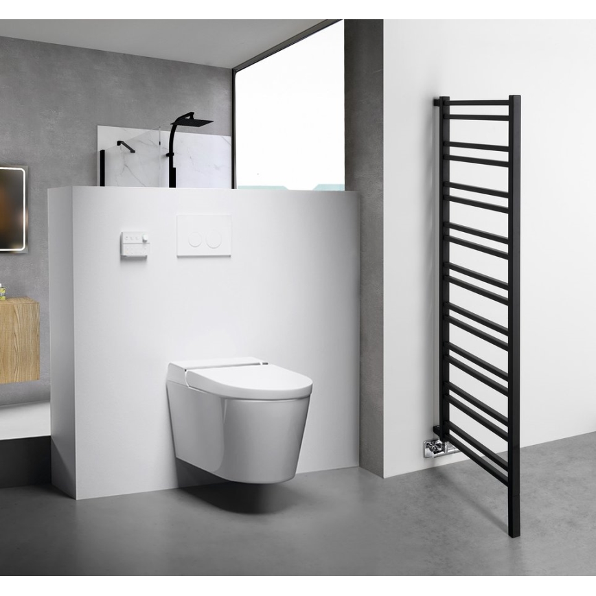 Sapho - Badeværelsesradiator METRO SPACE 525W 55x143 cm mat sort