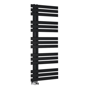 Sapho - Badeværelsesradiator SILVANA 124x50 cm mat sort