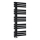 Sapho - Badeværelsesradiator SILVANA 124x50 cm mat sort