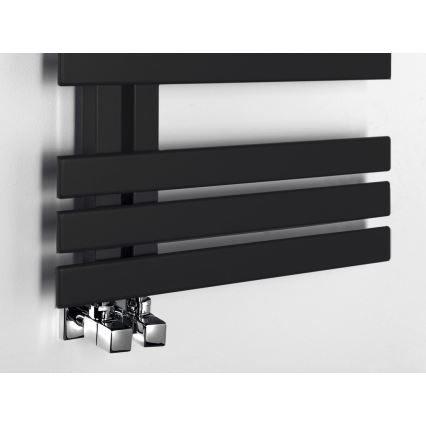 Sapho - Badeværelsesradiator SILVANA 124x50 cm mat sort