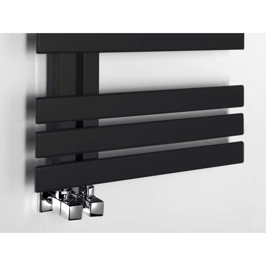 Sapho - Badeværelsesradiator SILVANA 124x50 cm mat sort