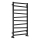 Sapho - Badeværelsesradiator ZIG 110x60 cm sort