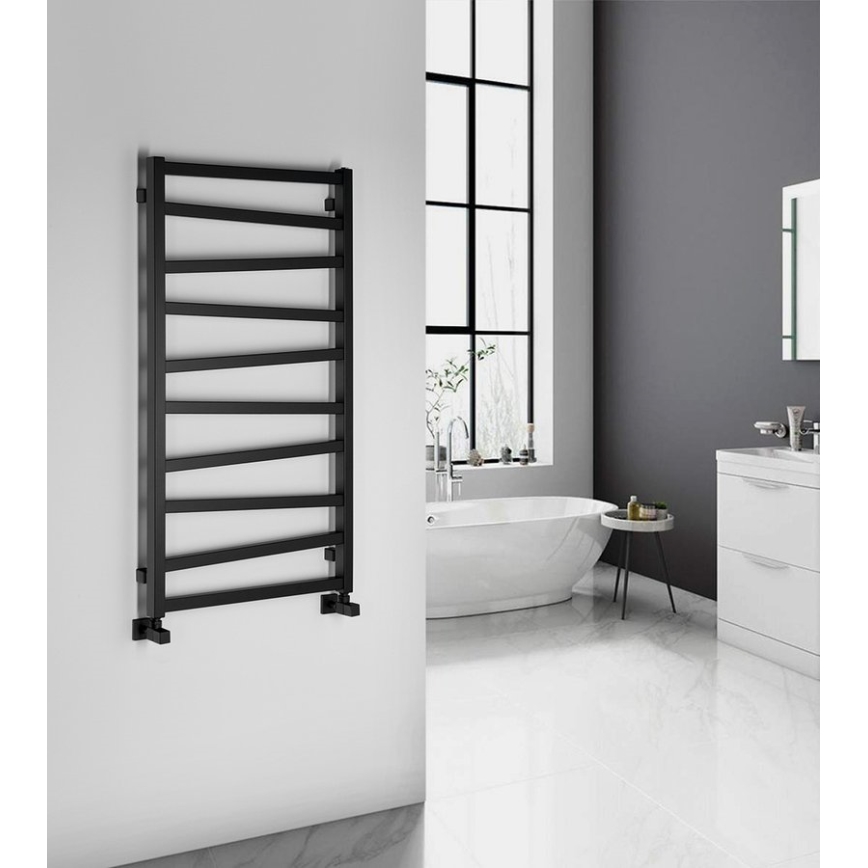 Sapho - Badeværelsesradiator ZIG 110x60 cm sort