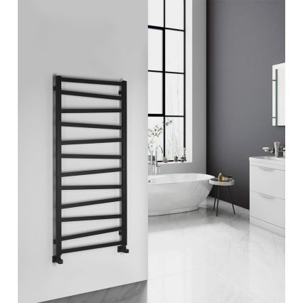 Sapho - Badeværelsesradiator ZIG 133 x 60 cm, sort