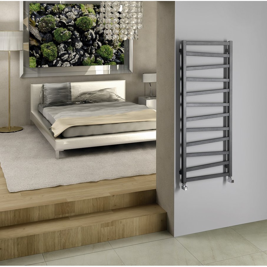 Sapho - Badeværelsesradiator ZIG 133x50 cm antracit