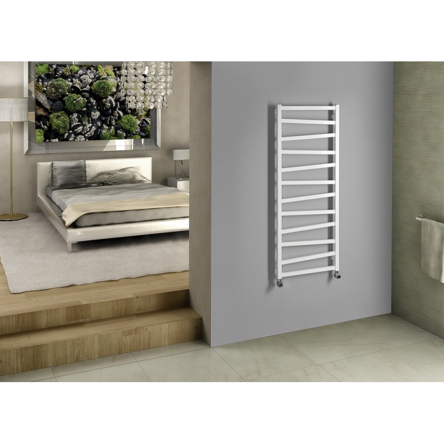 Sapho - Badeværelsesradiator ZIG 133x50 cm hvid