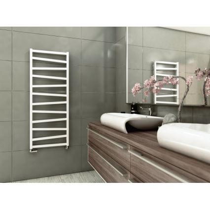 Sapho - Badeværelsesradiator ZIG 133x50 cm hvid