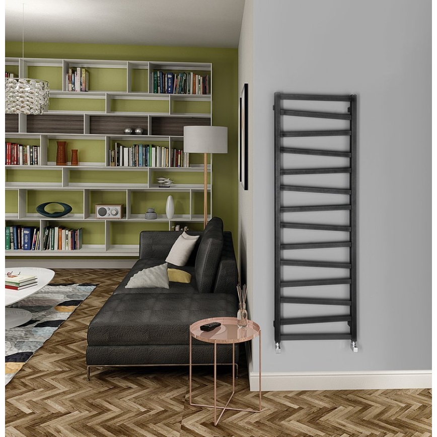 Sapho - Badeværelsesradiator ZIG 582 W/230 V 50 x 157 cm antracit