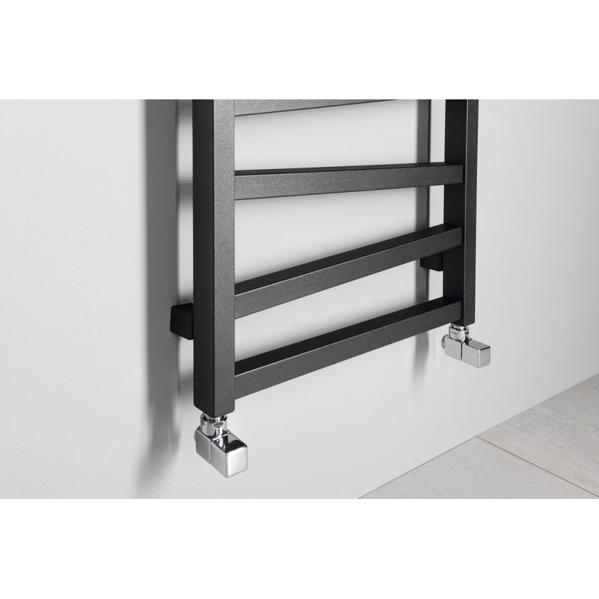 Sapho - Badeværelsesradiator ZIG 582W/230V 50x157 cm antracit