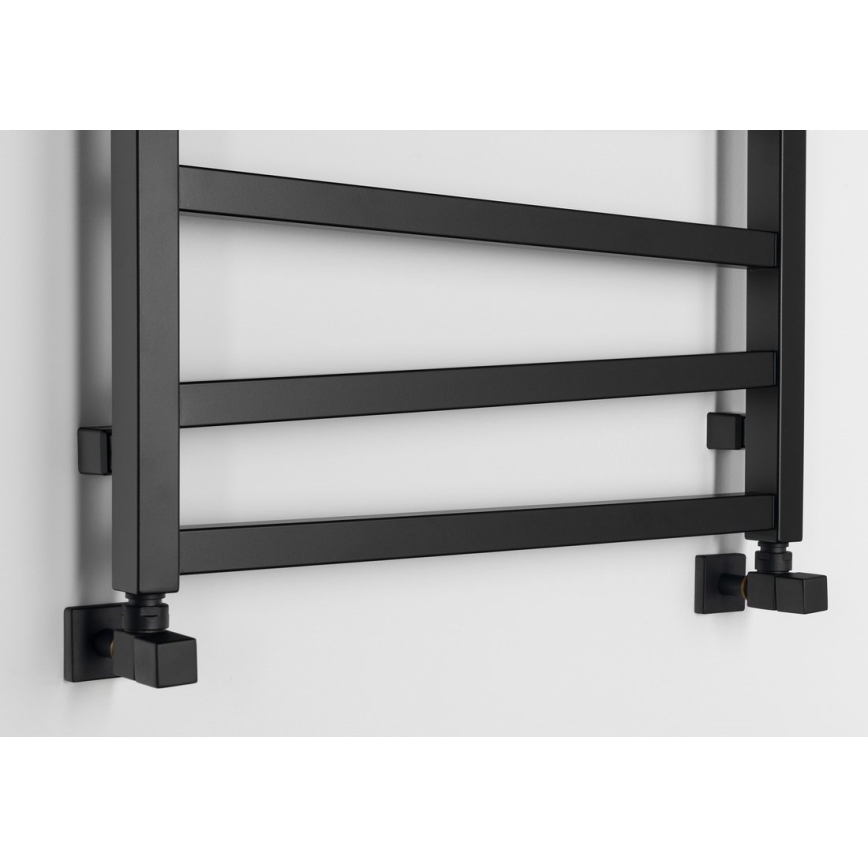 Sapho - Badeværelsesradiator ZIG 601W/230V 60x133 cm sort