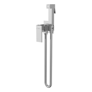 Sapho - Bidethane med bruser til skjult installation CUBEMIX kantet/skinnende krom