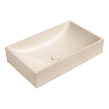 Sapho - Bordmonteret håndvask 58x36 cm beton/beige