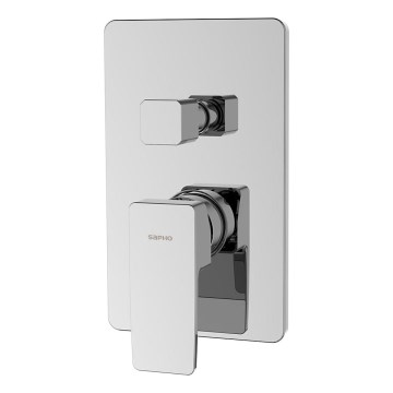 Sapho - Bruserbatteri TURSI til indbygget installation i blank krom