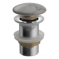 Sapho - Bundventil til håndvask Click-Clack DALMA Ø 6,7 cm grå