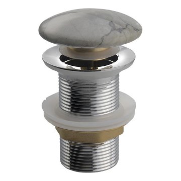 Sapho - Bundventil til håndvask Click-Clack DALMA Ø 6,7 cm grå