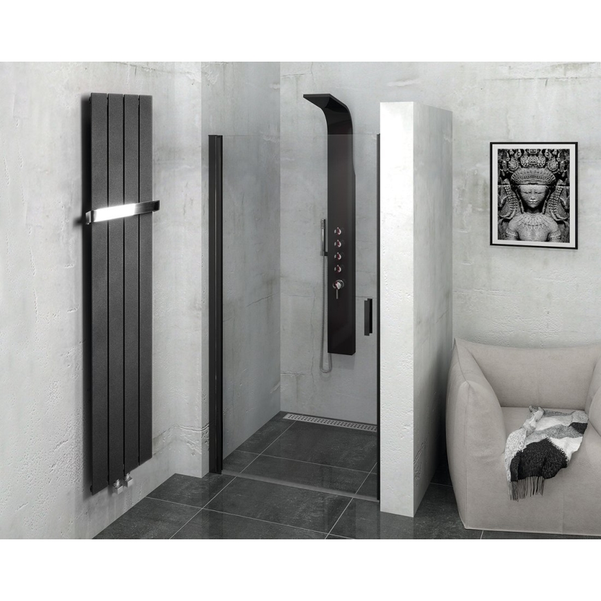 Sapho - COLONNA badeværelsesradiator 180x29 cm, sort