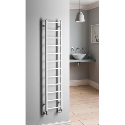 Sapho - DINA badeværelsesradiator 138 x 30 cm, hvid