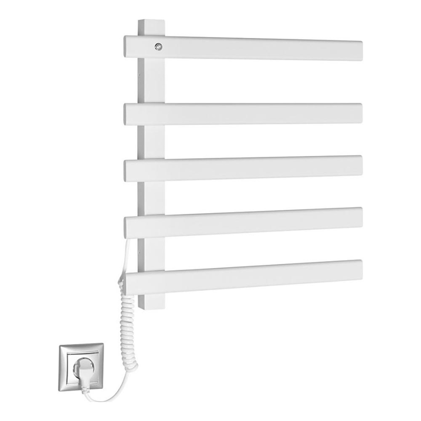 Sapho - Elektrisk håndklædeholder ELCOR 63W/230V 52 cm mat hvid venstre