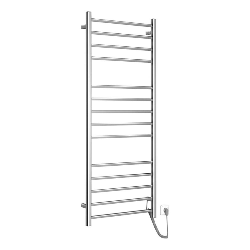 Sapho - Elektrisk håndklædeholder ESKINADO 130W/230V 150 cm skinnende krom højre kantet