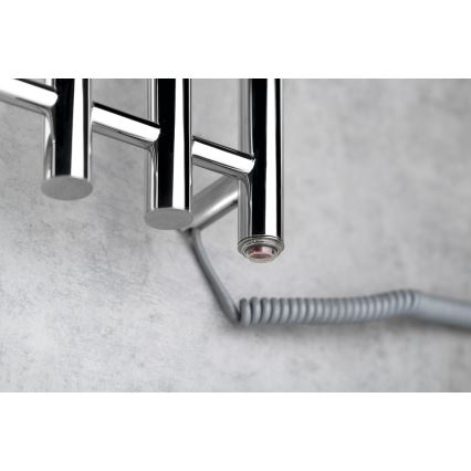 Sapho - Elektrisk håndklædeholder PAPINADO 85W/230V 120 cm skinnende krom højre